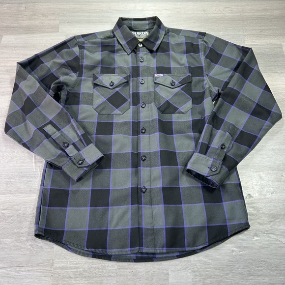 Dixxon Flannel Co. Other - Dixxon Flannel Co Shirt Mens Medium Gray Plaid Flannel Long Sleeve Button Up